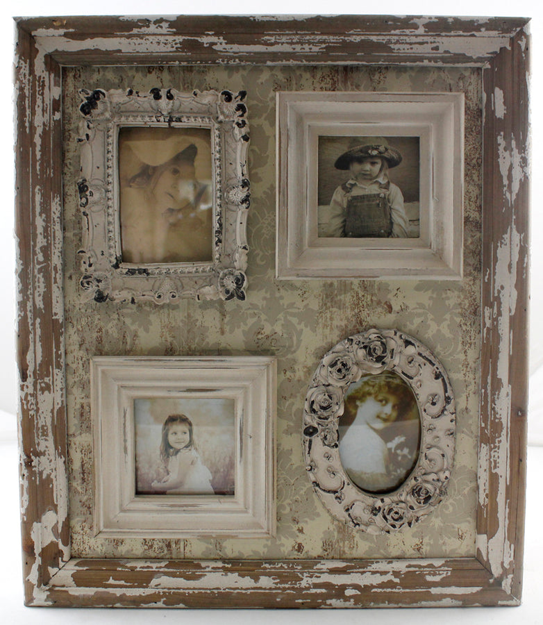 Antique Large Collage 4 Photo Frame