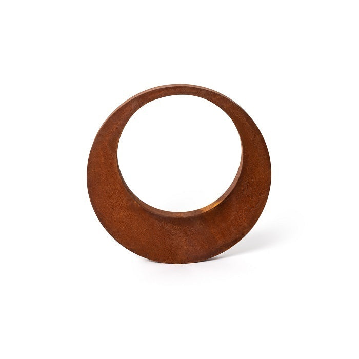 Thick Ring Rusted Garden Art