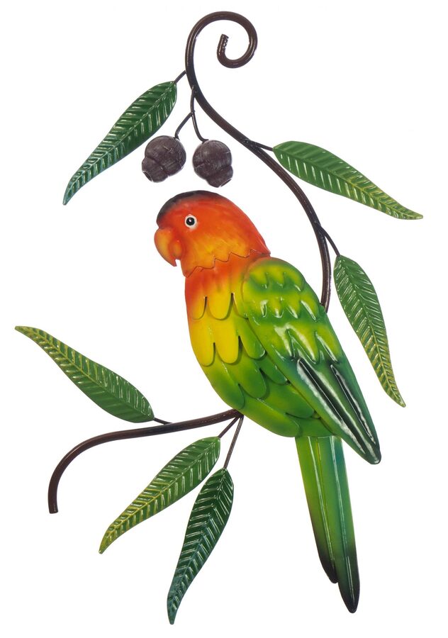 Parrot Gumnuts Single Metal Wall Art