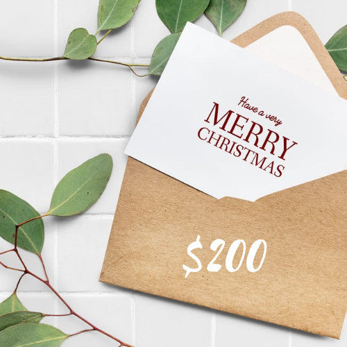 $200 Merry Christmas E-Gift Card