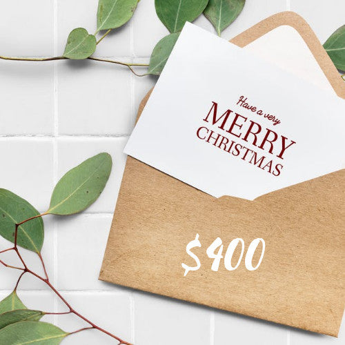 $400 Merry Christmas E-Gift Card