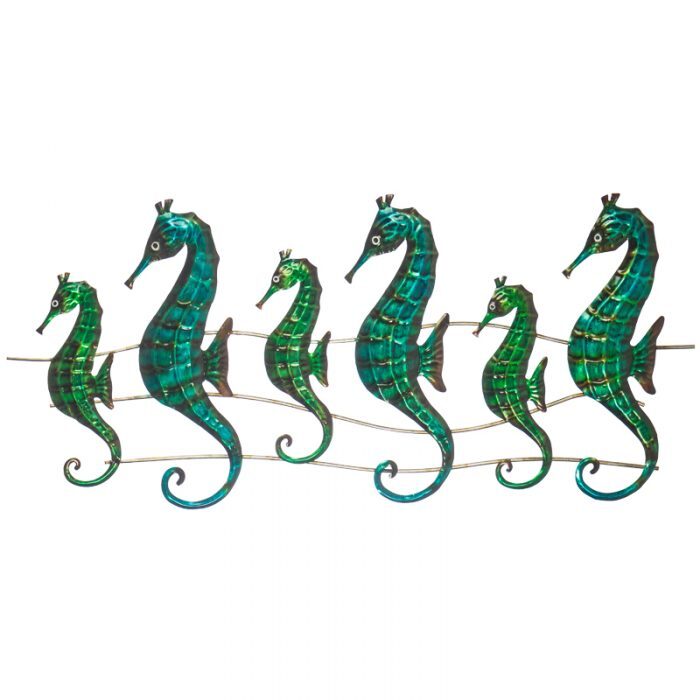 Seahorse Dancers Metal Wall Art