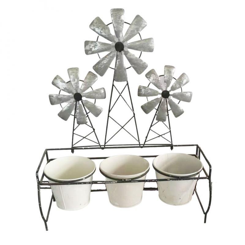 Rustic Trio Windmill Planter Pots Set 2 – Homewares on Point