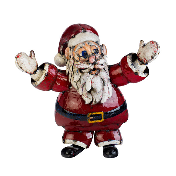 EEIEEIO Christmas St Nick Medium Outdoor Metal Sculpture