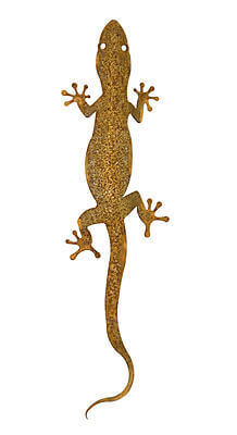 Smooth Tail Gecko Large Metal Wall Hanging