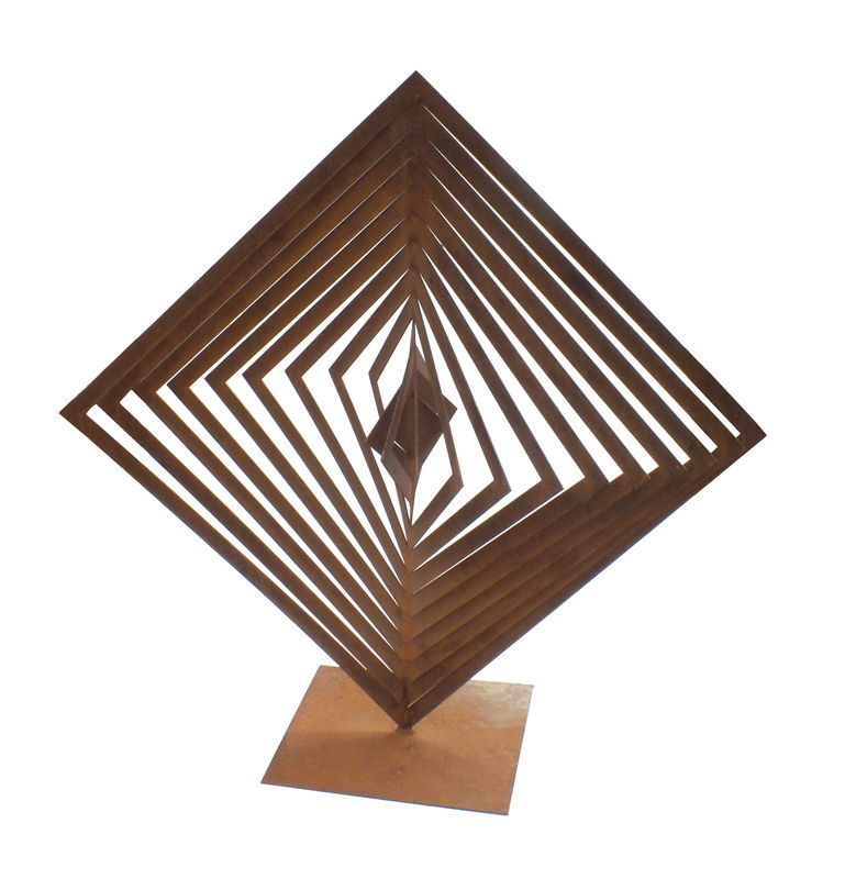 Abstract Square Sol Outdoor Metal Sculpture