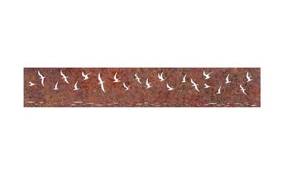 Bird Flock Corten Steel Wall Panel
